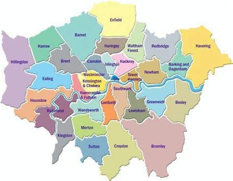 Boroughs Of London Geografía Lugares