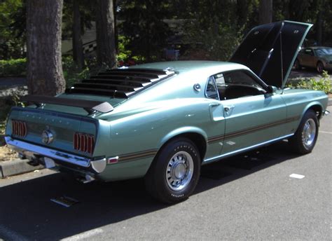 Silver Jade 1969 Mach 1 Ford Mustang Fastback