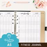 Images of Fitness Workout Journal