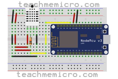 Esp8266 Nodemcu Dht22 Interfacing Tutorial Microcontroller Tutorials