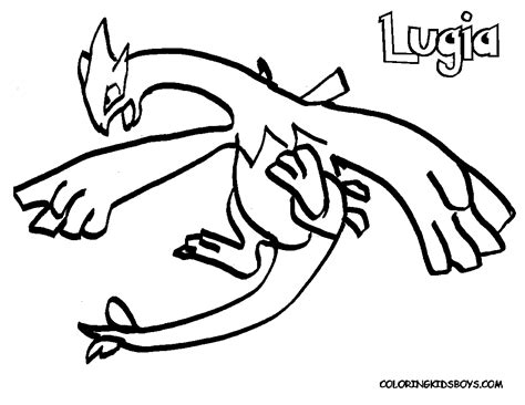 Lugia Pokemon Coloring Page Clip Art Library