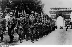 Image result for images of german army in arc de triomphe