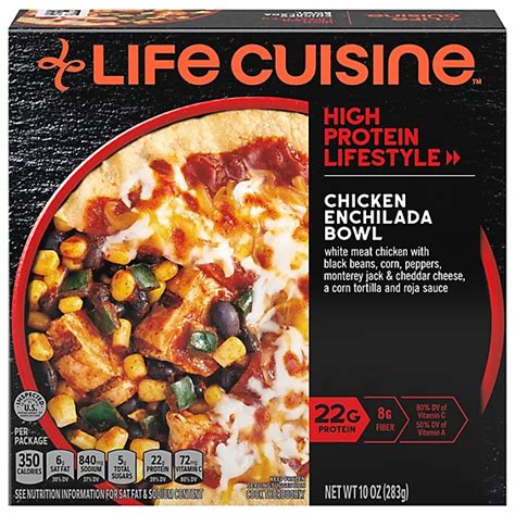 Life Cuisine Chicken Enchilada Bowl Frozen Meal 10 Oz Albertsons