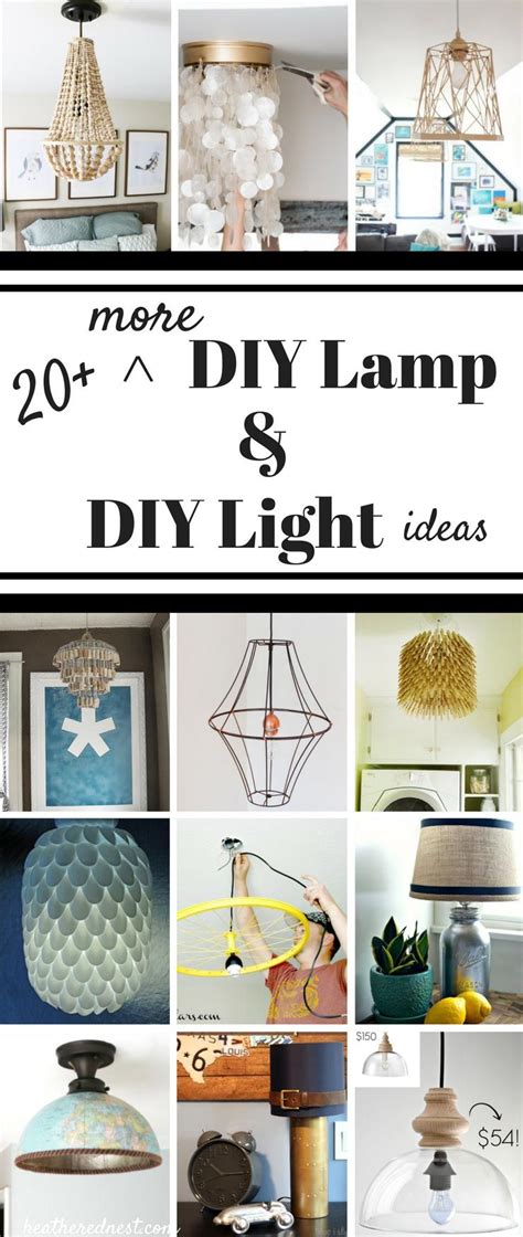 20 More Diy Lampshade Diy Light And Diy Lamp Ideas Homemade Lamp