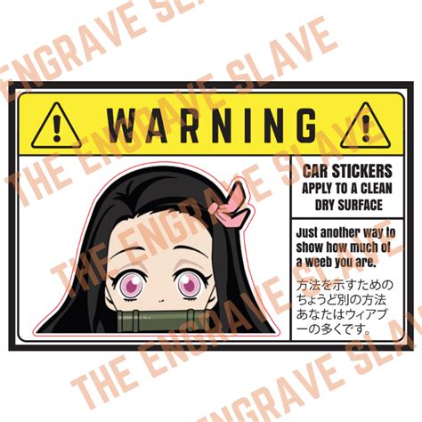 Peeker Sticker Demon Slayer Nezuko