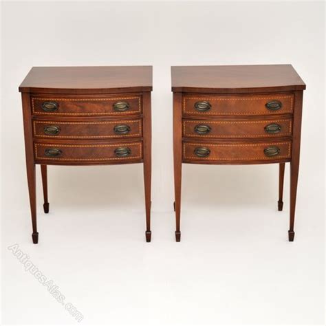 Pair Of Antique Mahogany Bedside Or Side Tables Antiques Atlas
