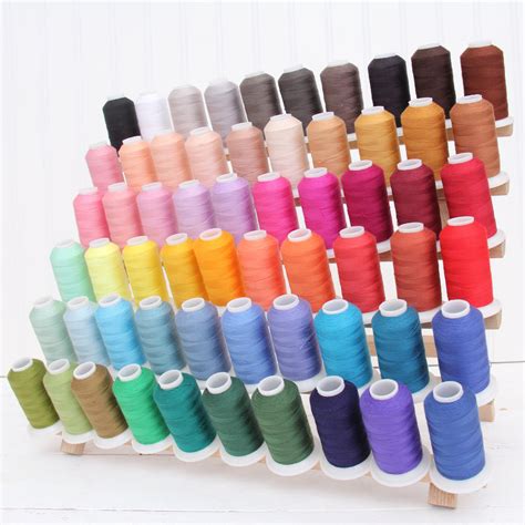 60 Colors Of All Purpose Polyester Sewing Thread 600 Meter Cones