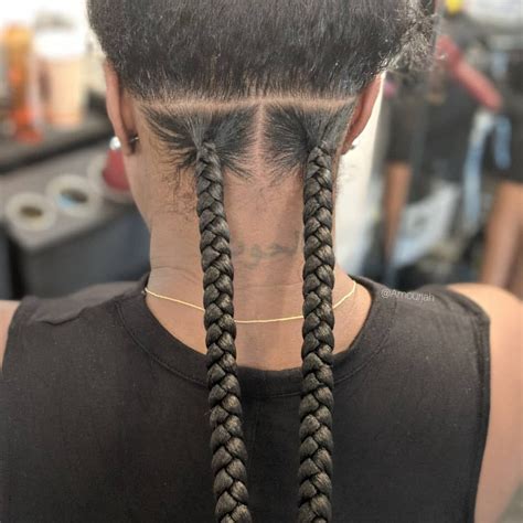 Check out everything you need. The process Knotless Box Braids 💪🏾 | Kids braided ...