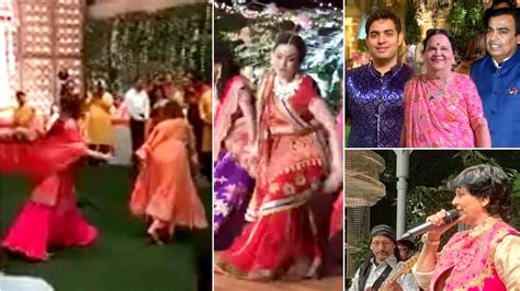 Mukesh Ambani Son Akash Ambani Pre Wedding Ceremony Garba Night YouTube