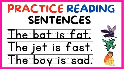 Practice Reading Sentences Part 1 Improve Your Reading And Vocabulary
