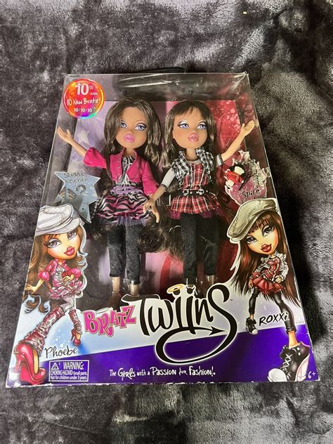 mavin bratz twins roxxi phoebe 10th anniversary vintage mga doll figure rare sealed