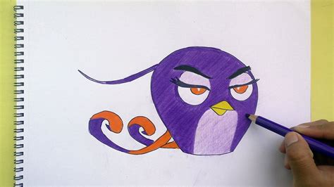 Dibujando Y Coloreando A Gale Angry Birds Gale Drawing And Coloring