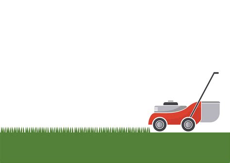 Lawn Mower Cutting Grass With Isolated Background 662003 Vector Art At