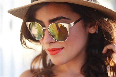 Hd Wallpaper Women Model Sunglasses Brunette Red Lipstick Hat