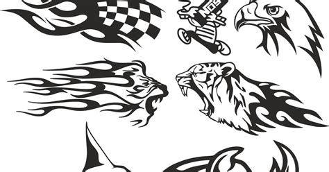 Car Decal Free Vector Download Cdr Eps Svg Dxf Free Dxf