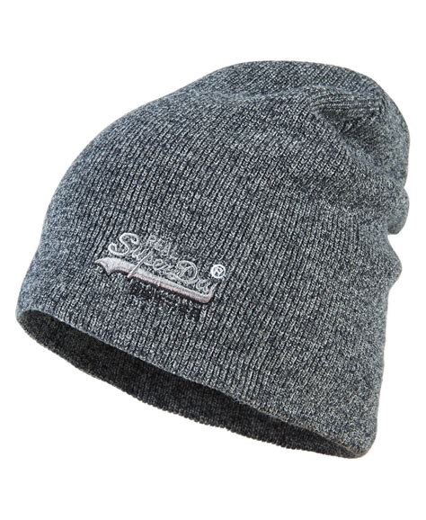 Superdry Basic Tonal Embroidery Beanie Unisex Herrer Huer