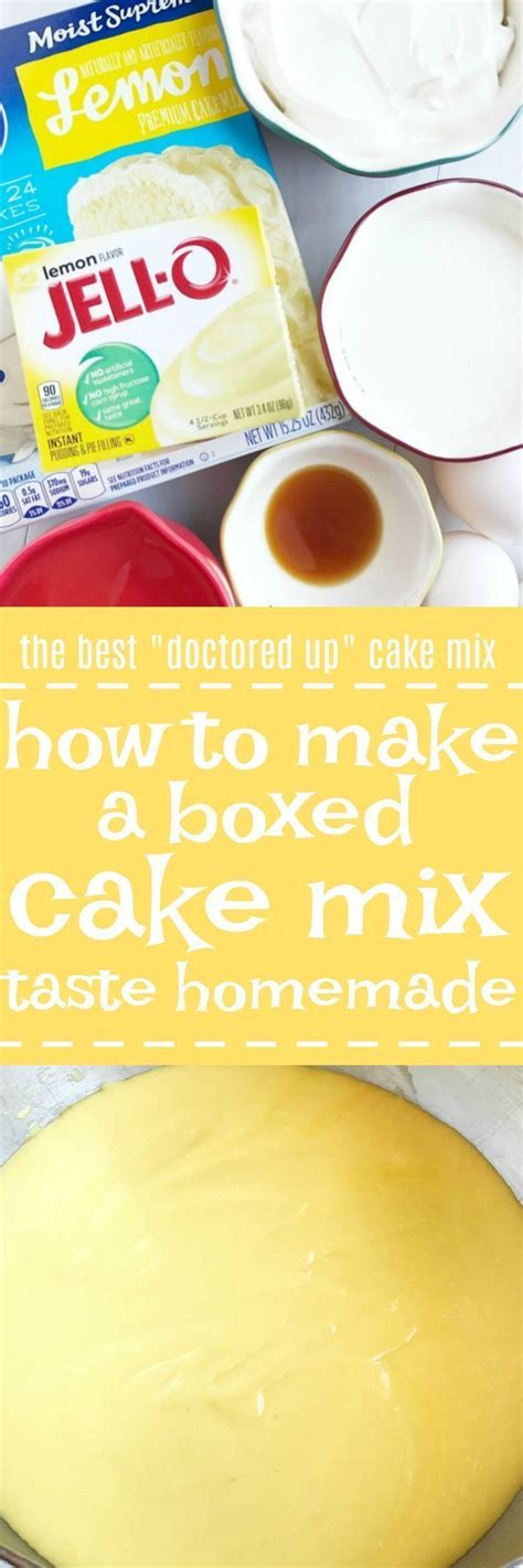 his is the best way to make a boxed cake mix taste homemade use a