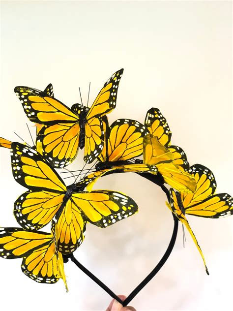 Monarch Butterfly Headband Butterflies Headpiece Women Girls Etsy