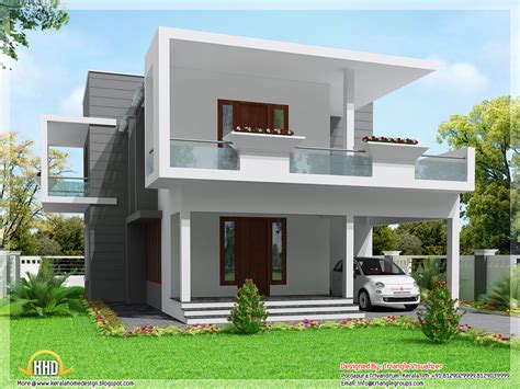 It is a modern style house and very suitable to single family. Cute modern 3 bedroom home design - 2000 sq.ft. | home ...