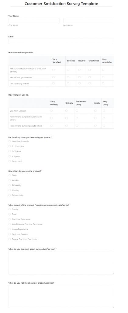 customer loyalty 25 survey questionnaires examples 2022