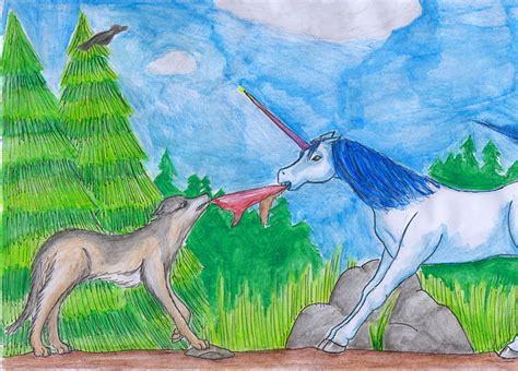 Unicorn And Wolf By Cita La Star On Deviantart