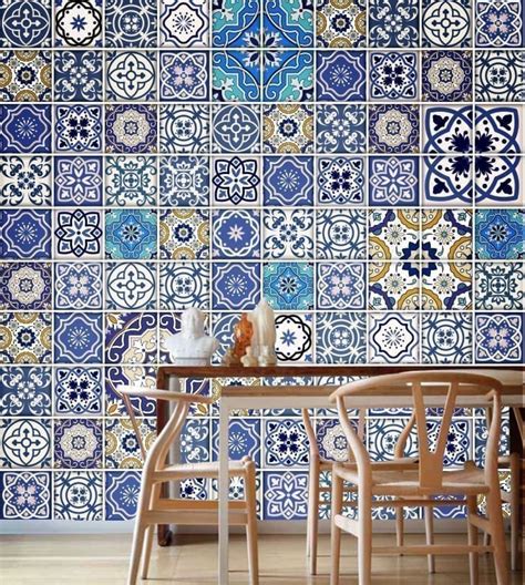 Talavera Traditional Tile Decals Pack Of 100