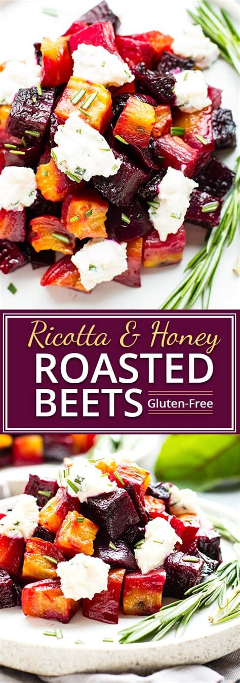 Oven Roasted Beets With Honey Ricotta And Herbs Low Carb