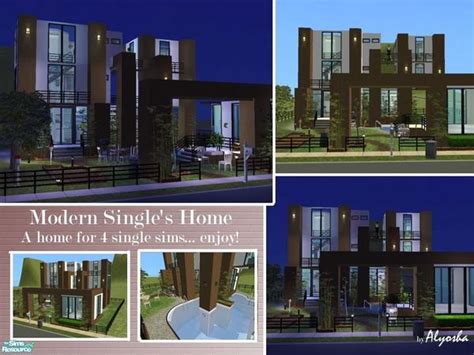 The Sims Resource Modern Singles Home