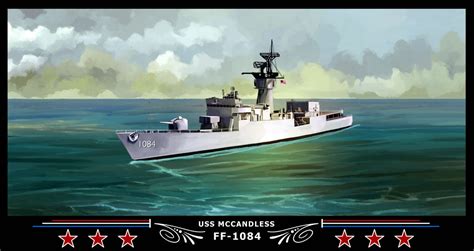 Uss Mccandless Ff 1084 Art Print Navy Emporium