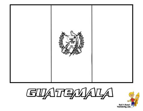 Guatemala Flag Coloring Page Awesome Dibujos De Guatemala Para Colorear