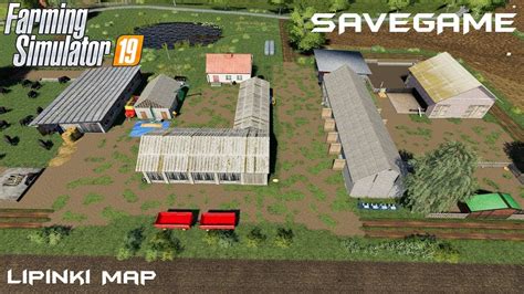 Save Game Small Farm Lipinki Map Farming Simulator