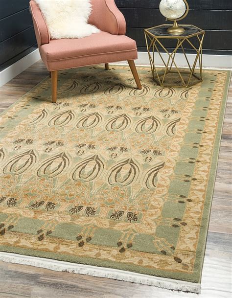 Light Green 7 X 10 Kensington Rug Area Rugs Esalerugs