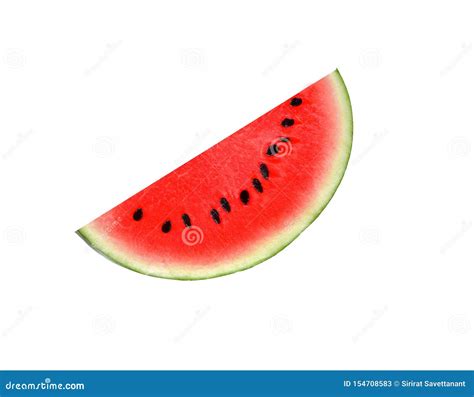 Half Of Watermelon Isolated On White Background Stock Image Image Of