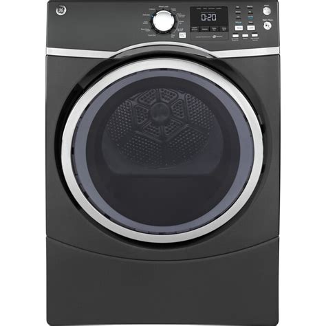 ge 7 5 cu ft stackable electric dryer diamond gray in the electric dryers department at