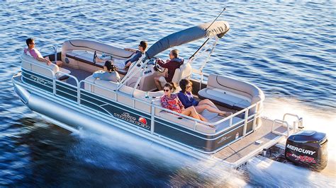 SUN TRACKER Boats PARTY BARGE DLX And XP Recreational Pontoon Boats YouTube