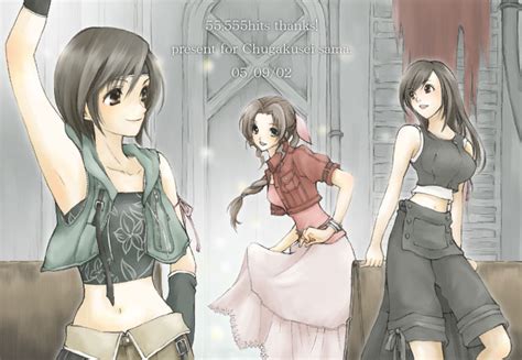 Tifa Lockhart Aerith Gainsborough And Yuffie Kisaragi Final Fantasy And 2 More Drawn By