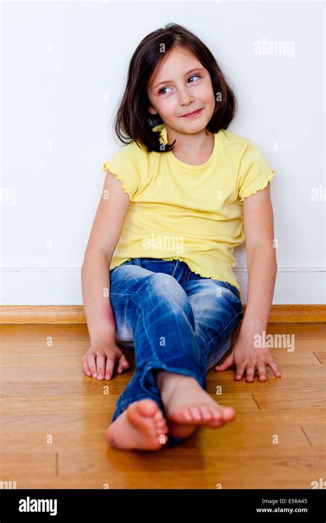 7 Year Old Girl Stock Photo Alamy