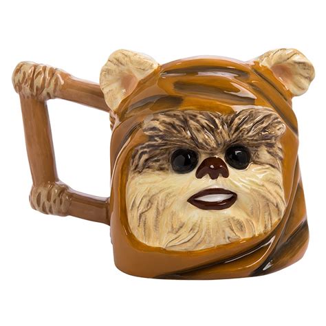 Star Wars Ewok 24 Oz Sculpted Ceramic Mug Coffee Movie Return Of The