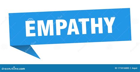 Empathy Speech Bubble Empathy Ribbon Sign Stock Vector Illustration