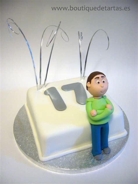 la boutique de las tartas cake design tarta 17 cumpleaños chico