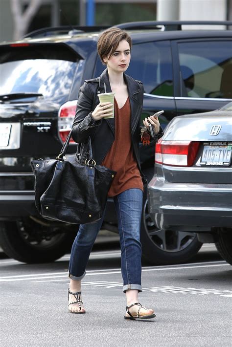 Lily Collins Casual Style Out In West Hollywood February 2015 • Celebmafia