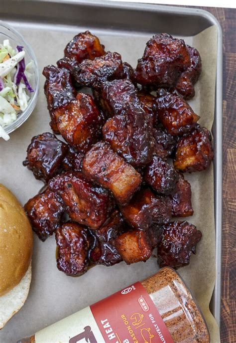 Simple Pork Belly Burnt Ends Recipe Couple In The Kitchen