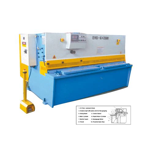 Hydraulic Swing Beam Shears Ehs Series Excel Machine Tools