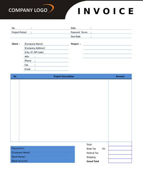Invoice Template Fillable Printable Pdf Forms Handypdf