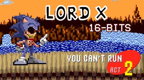 Lord X You Cant Run 16 Bits Skin Friday Night Funkin Mods
