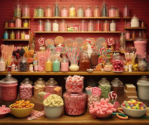 Premium Ai Image Endless Selection Of Candy And Sweets