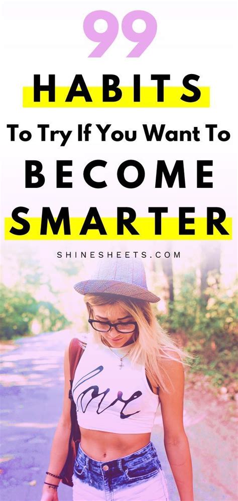 Habits That Will Make You A Smarter Woman Free Printable List Shinesheets How To Become