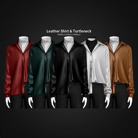 Leather Shirt And Turtleneck Gorilla X3