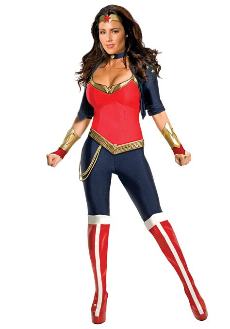 Modern Wonder Woman Superhero Costume Sexy Costumes Womens Costumes