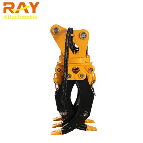 Hydraulic Rotating Wood Grapple For Backhoes China Log Grapple And